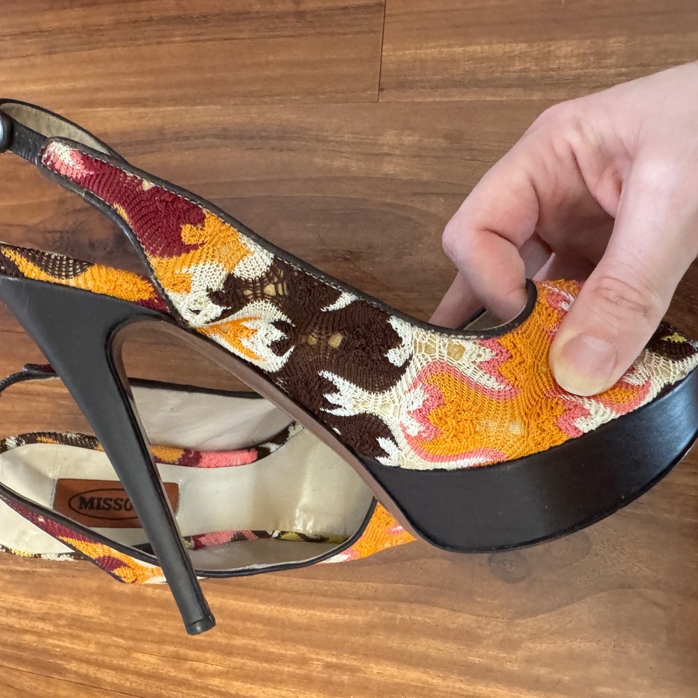 Missoni Vibrant Patterned Heels - image 3